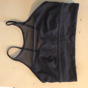 LULULEMON high neck mesh lined sports bra